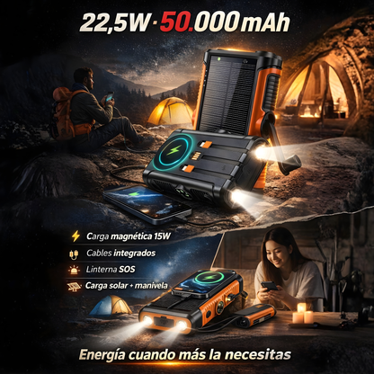 Cargador Inalámbrico Solar Magnético